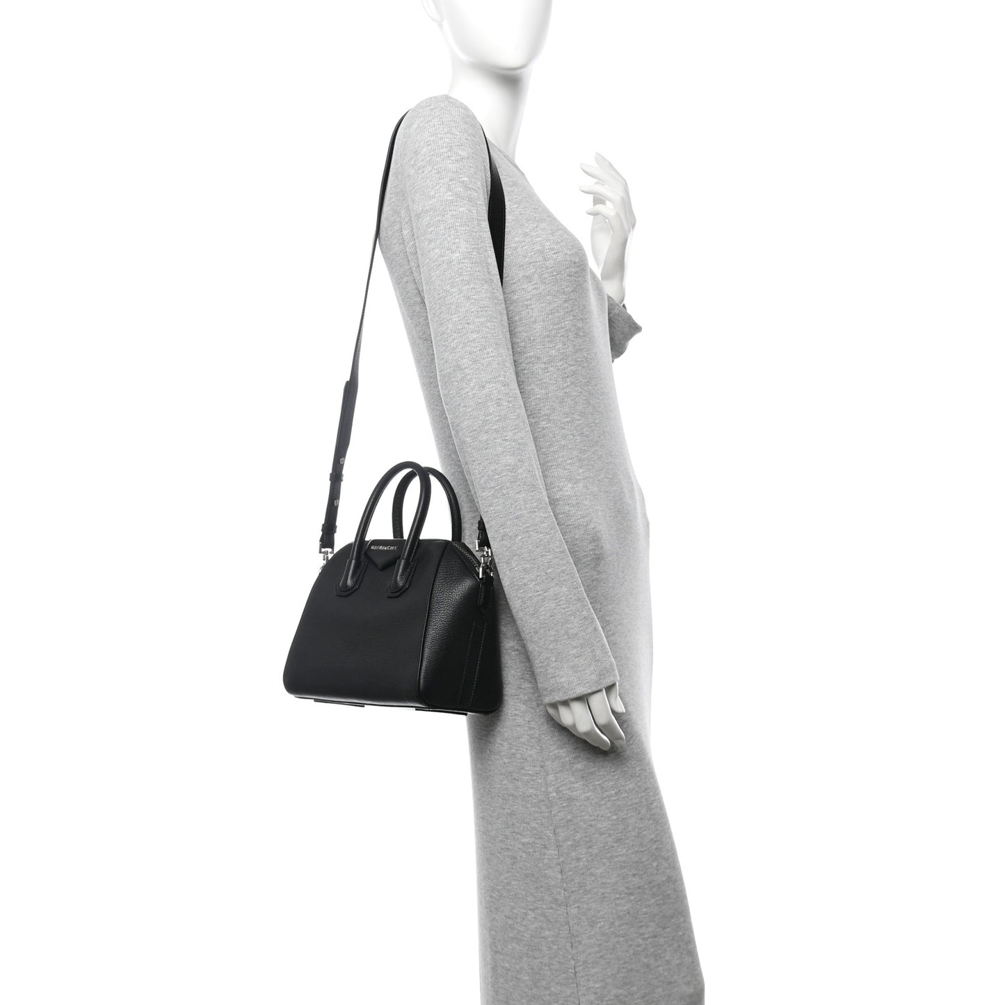 Sugar Goatskin Mini Antigona Black