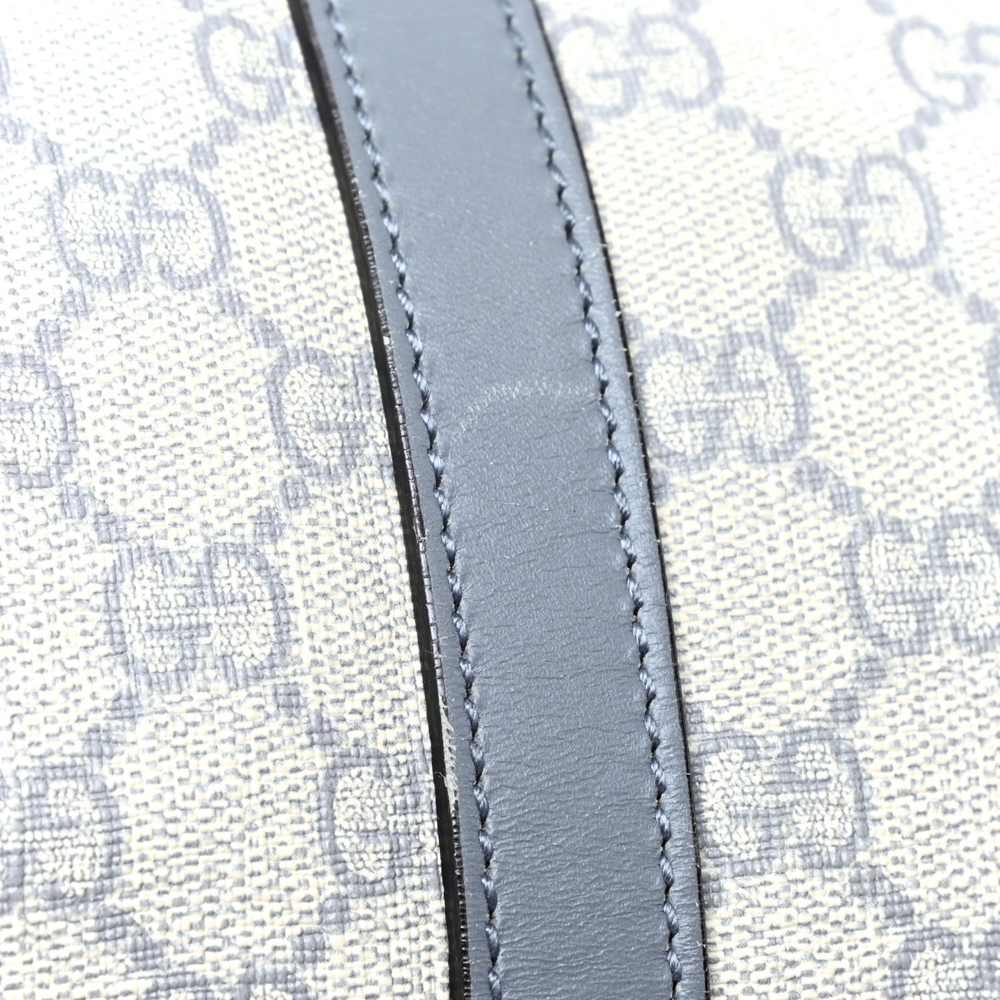 GG Plus Monogram Large Carry On Duffle Bag Ecru Grigio