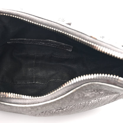 Balenciaga Metallic Agneau Arena Le Cagole Shoulder Bag XS Silver 6 of 17