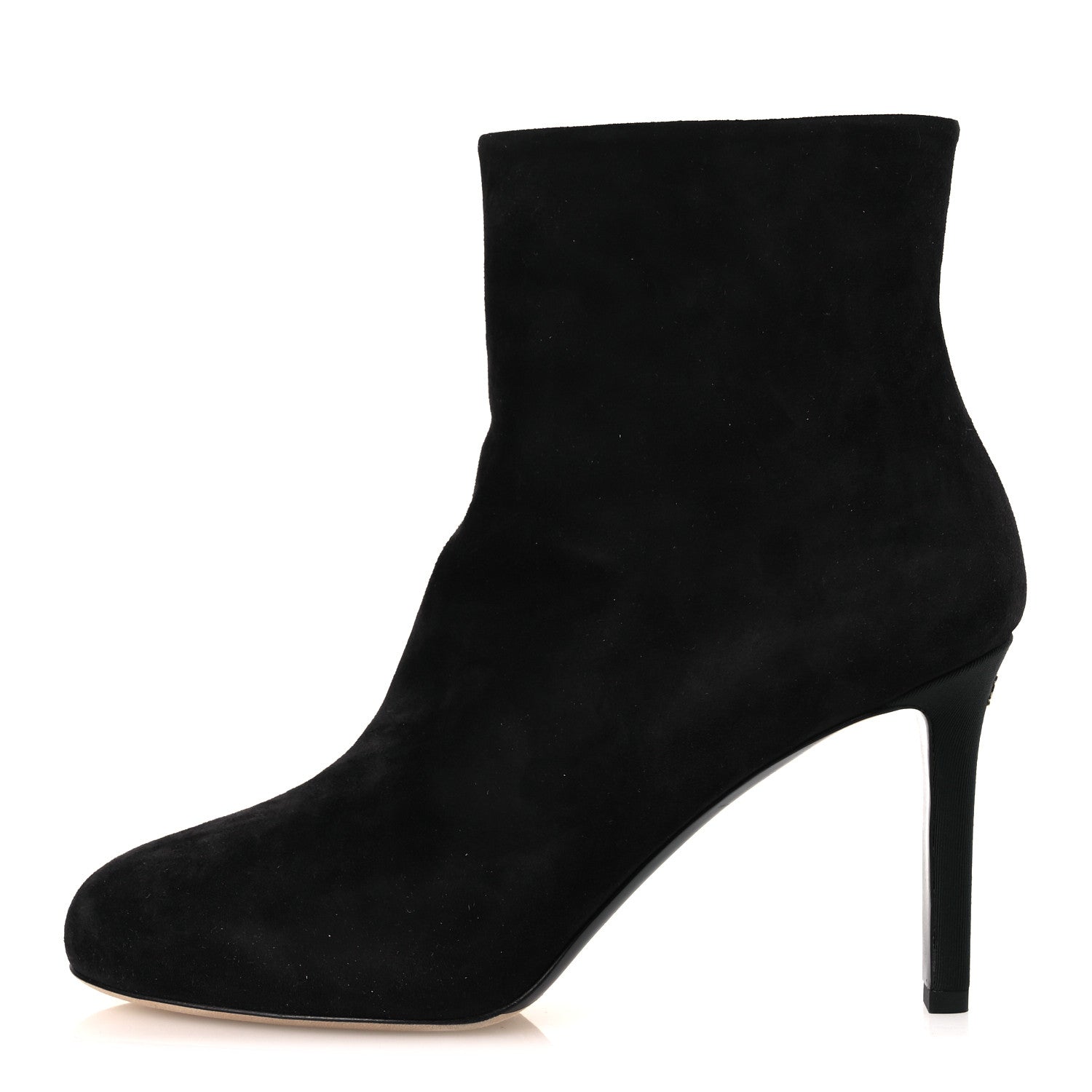 Chanel Suede Grosgrain CC Short Boots 36.5 Black 1 of 11