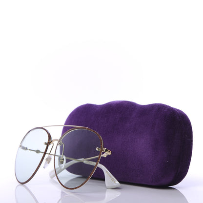 Gucci Glitter Aviator Sunglasses GG0351S Red 9 of 9