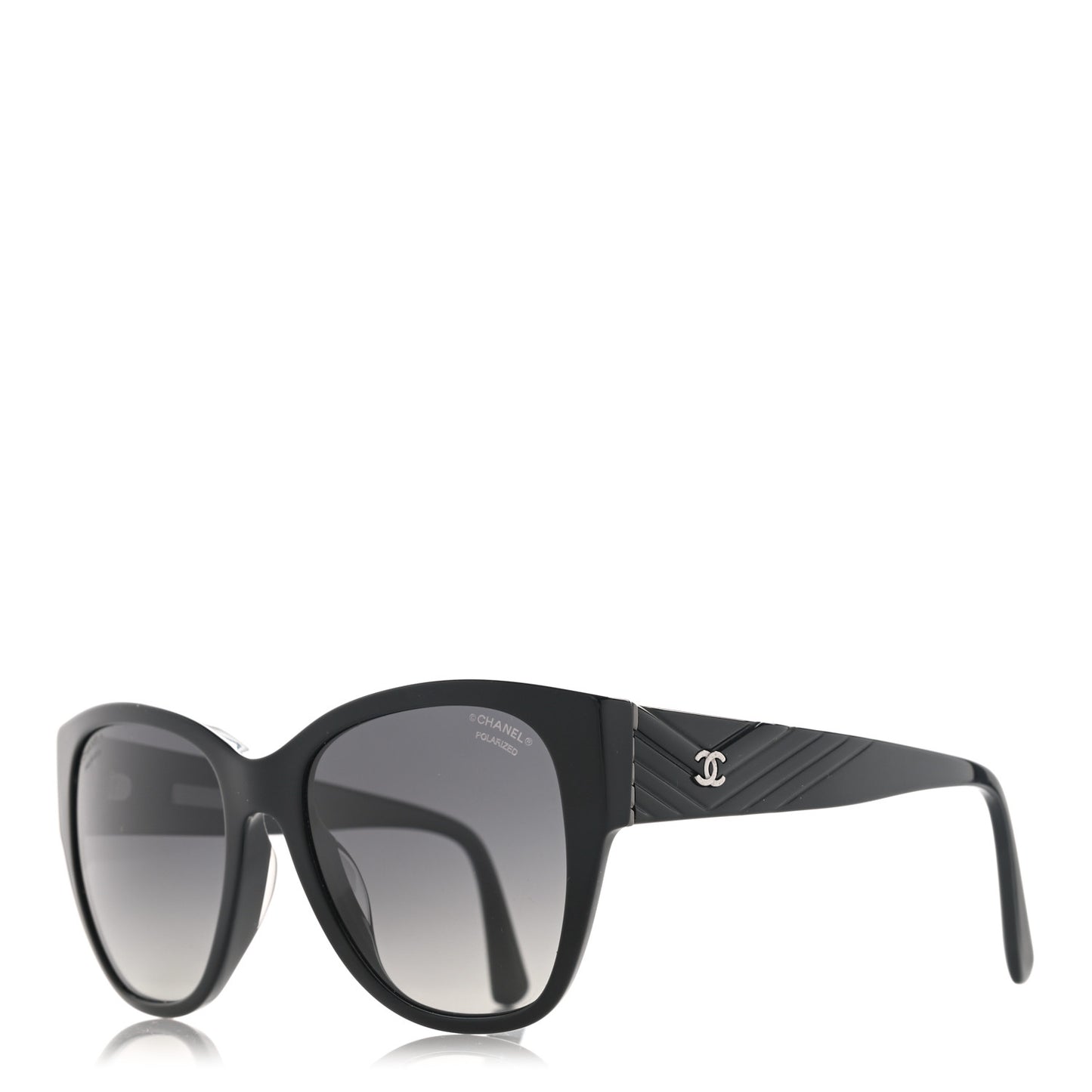 Acetate Polarized Butterfly CC Sunglasses 5412 Black