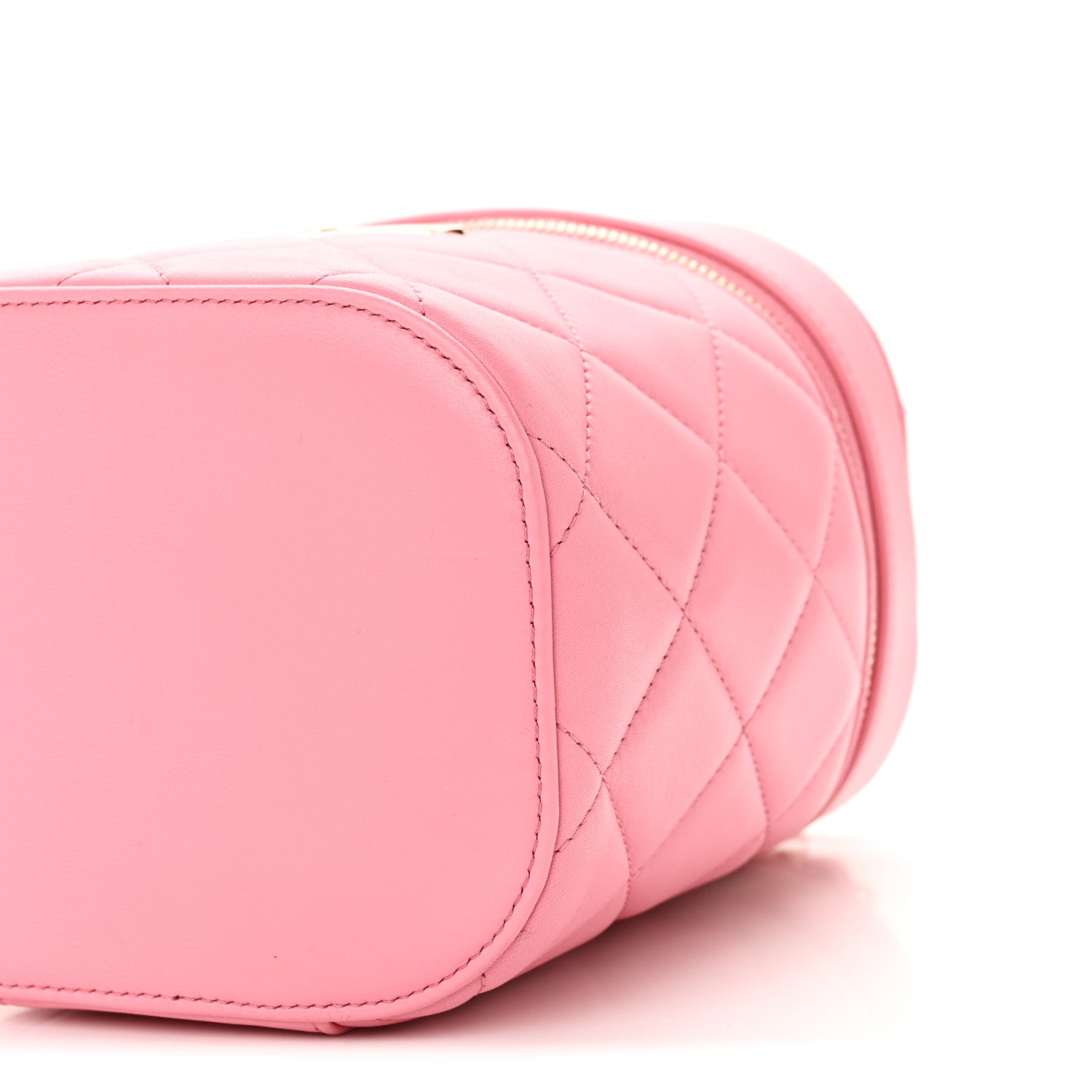 Chanel Lambskin Quilted Trendy Vanity Case Pink 10 of 10
