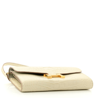 Hermes Matte Alligator Constance Long To Go Wallet Beton 4 of 11
