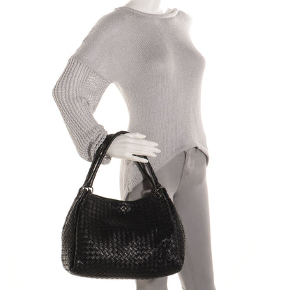 Bottega Veneta Nappa Intrecciato Parachute Bag Nero Black 2 of 9