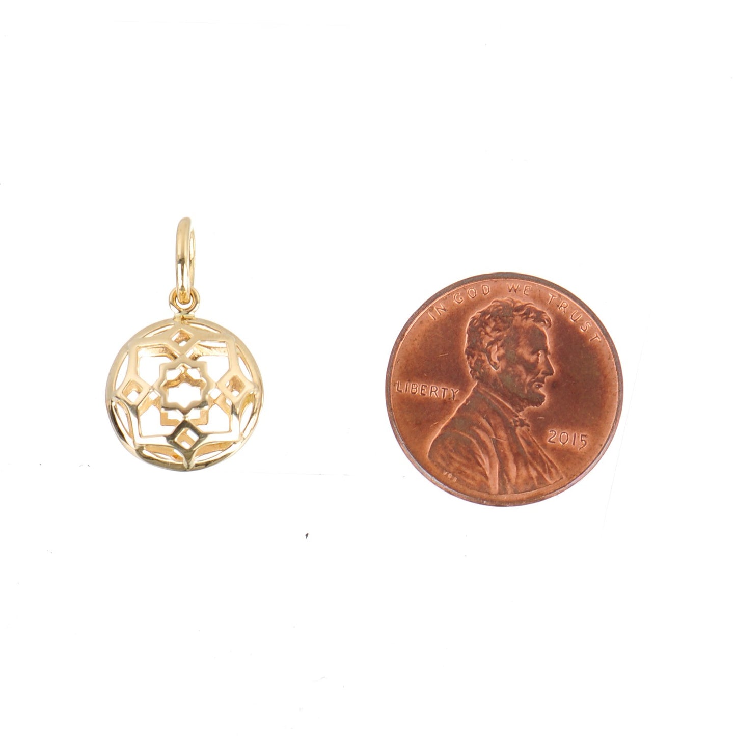 18K Yellow Gold Paloma Picasso Zellige Medallion Charm