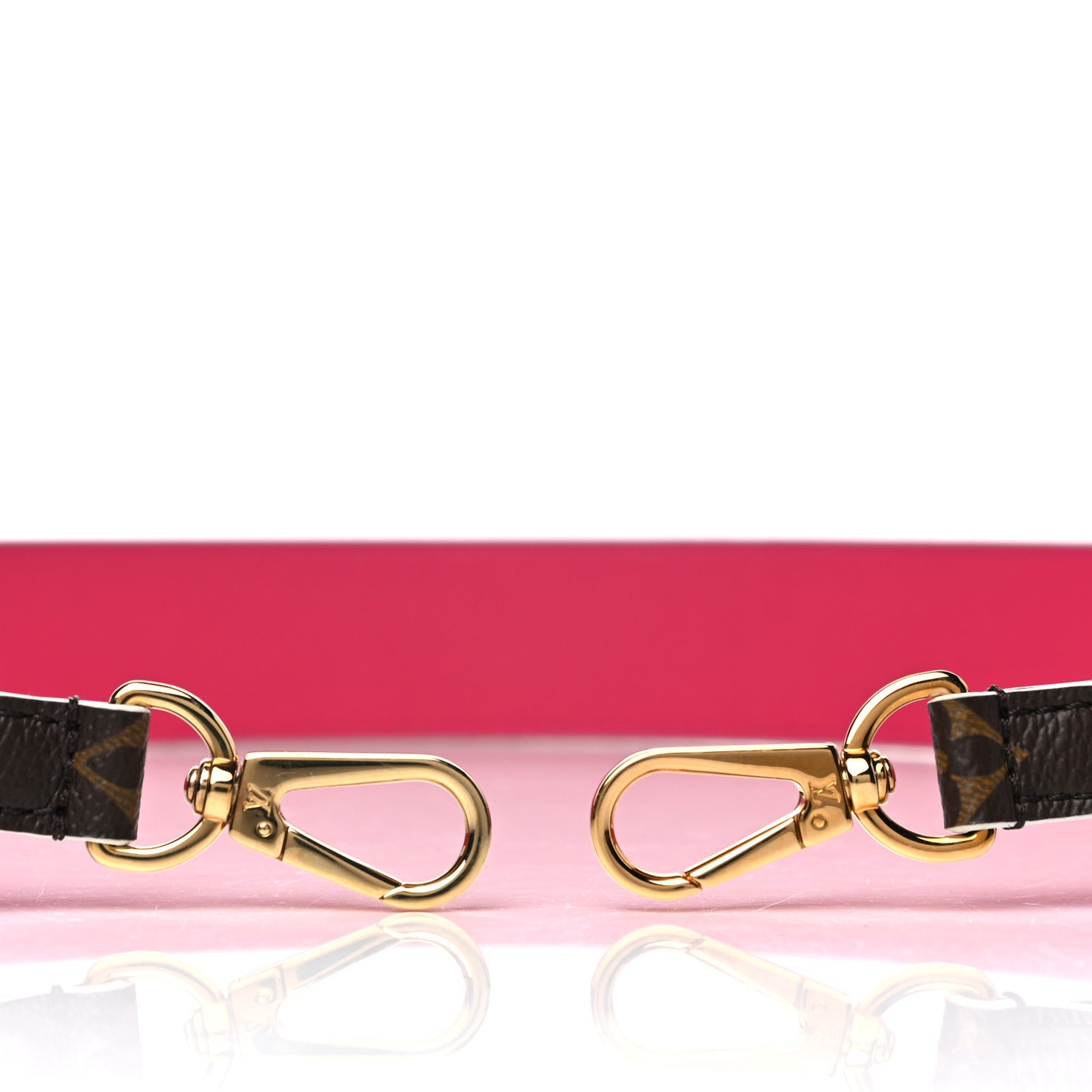 Monogram Bandouliere Shoulder Strap Hot Pink