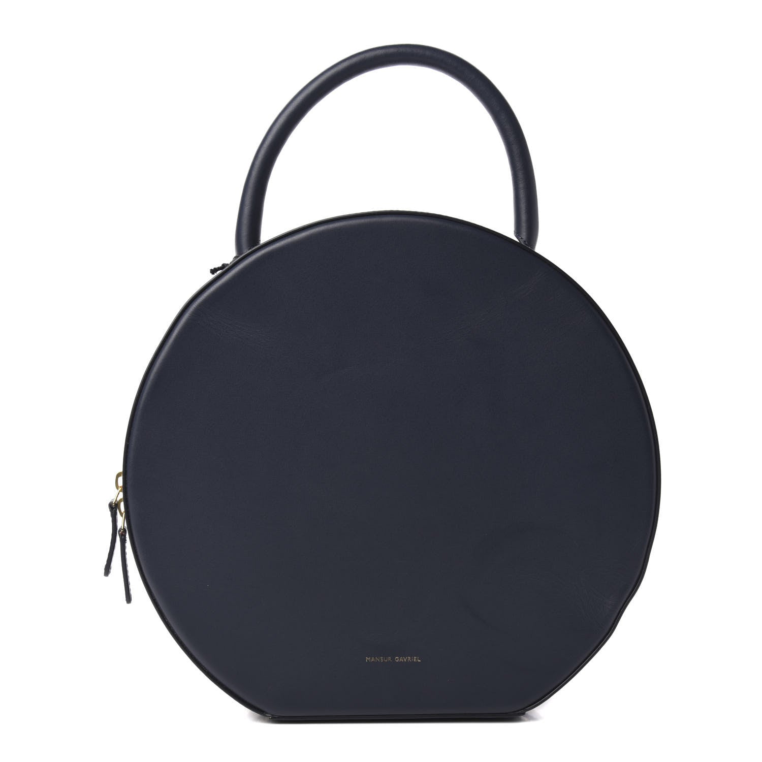Mansur Gavriel Calfskin Circle Bag Navy 1 of 9
