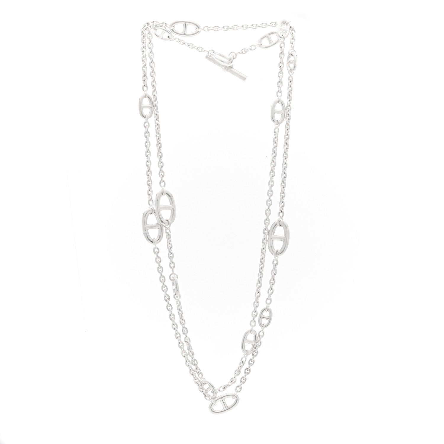 Hermes Sterling Silver Farandole Necklace 120 2 of 4