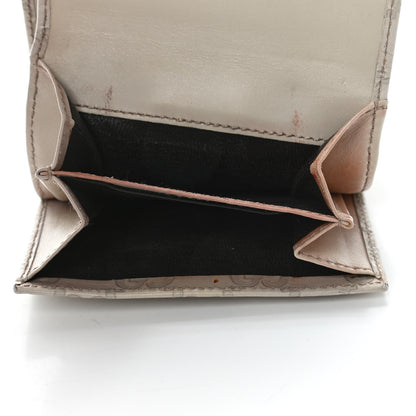 Gucci Guccissima Margaux Calfskin Metal Bar Compact Wallet Mystic White 6 of 8