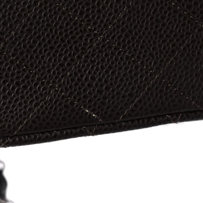Chanel Caviar Quilted Medium Double Flap Dark Brown 11 of 11