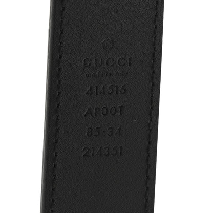 Gucci Calfskin Double G 30mm Belt 85 34 Black 4 of 6