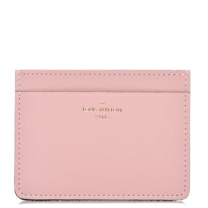 Louis Vuitton Calfskin Jeanne Wallet Card Holder Insert Rose Ballerine 1 of 6