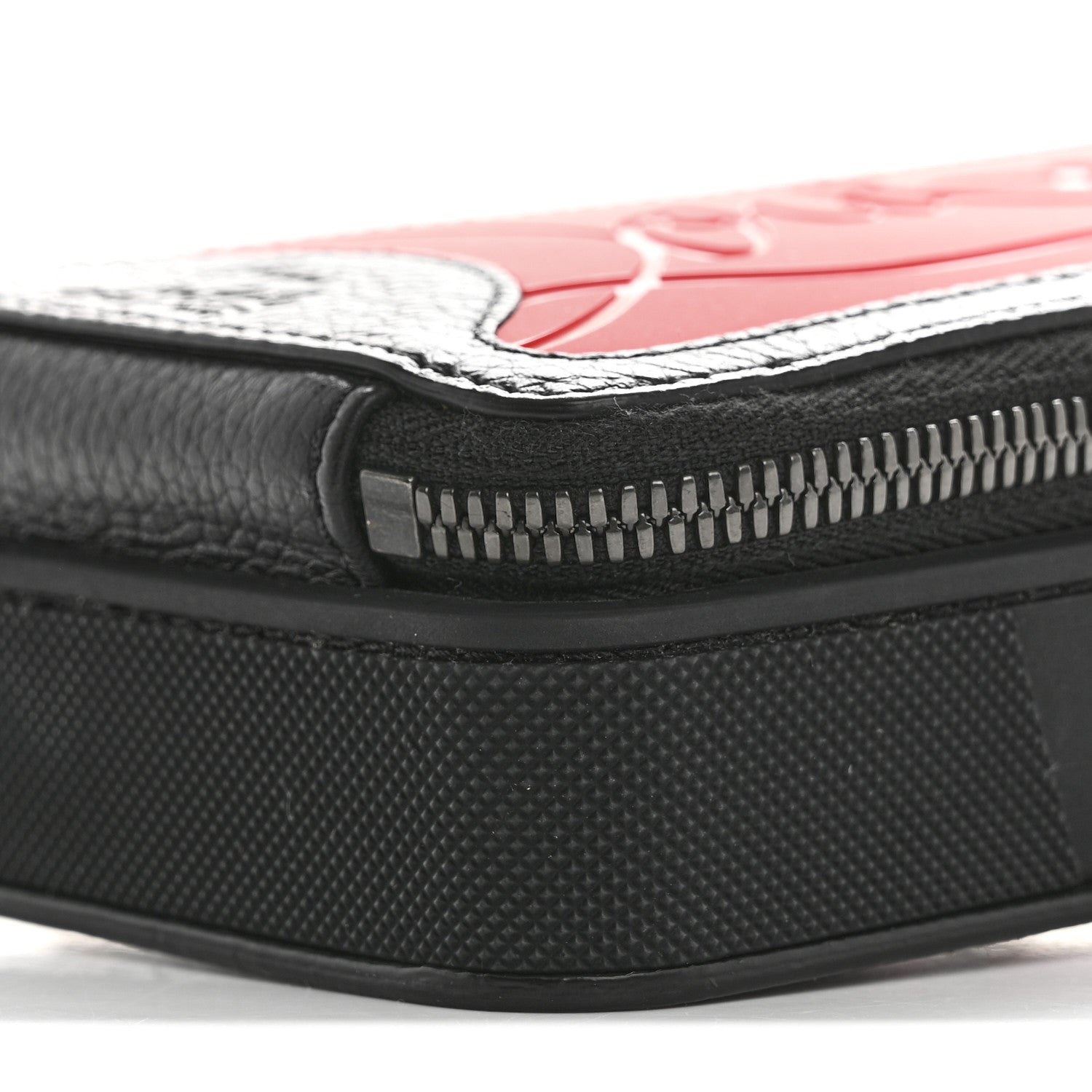 Christian Louboutin Calfskin Gomme Loubilab Phone Shoulder Bag Loubi Black 10 of 15
