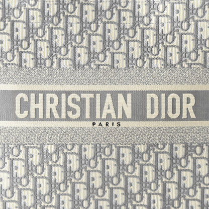 Christian Dior Oblique Medium Book Tote Grey 10 of 10