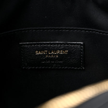 Saint Laurent Tweed Calfskin Monogram Lou Camera Bag Black 6 of 10