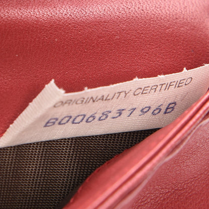 Bottega Veneta Nappa Intrecciato Continental Snap Wallet Red 7 of 7