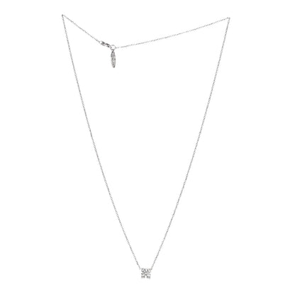 Cartier 18K White Gold Diamond .57ct Solitaire 1895 Pendant Necklace 3 of 6