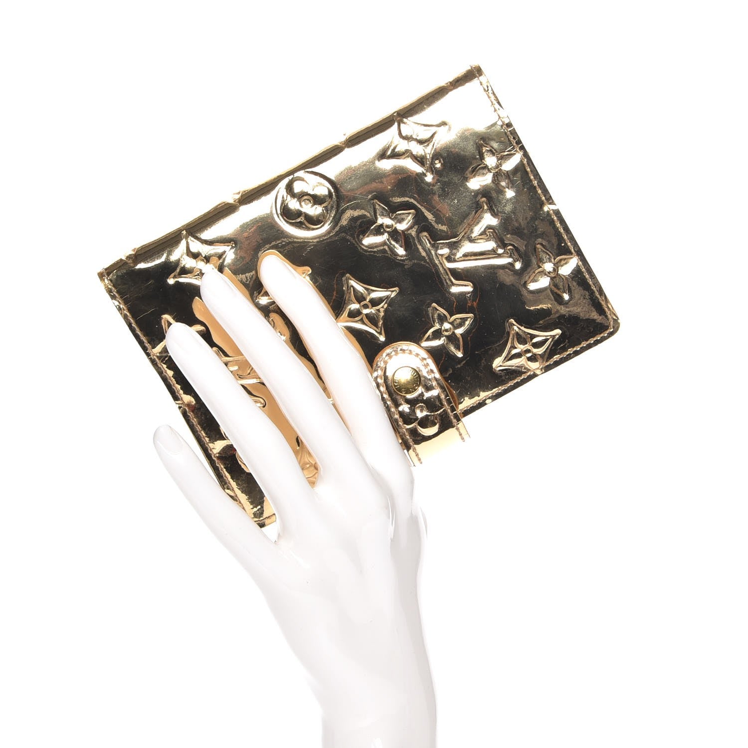 Louis Vuitton Monogram Miroir Small Ring Agenda Gold 2 of 7