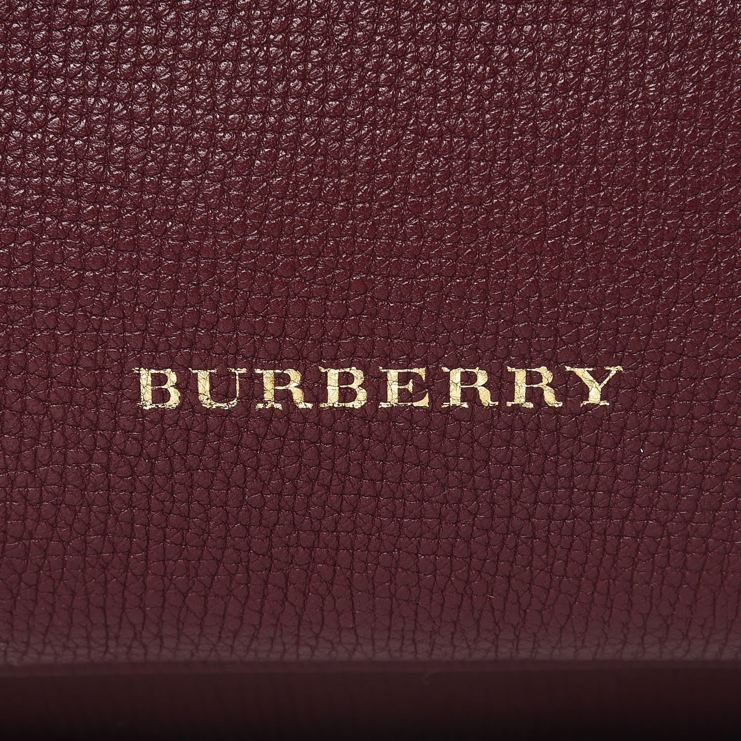 Burberry Grainy Calfskin Medium Honeybrook Tote Dark Plum 6 of 7