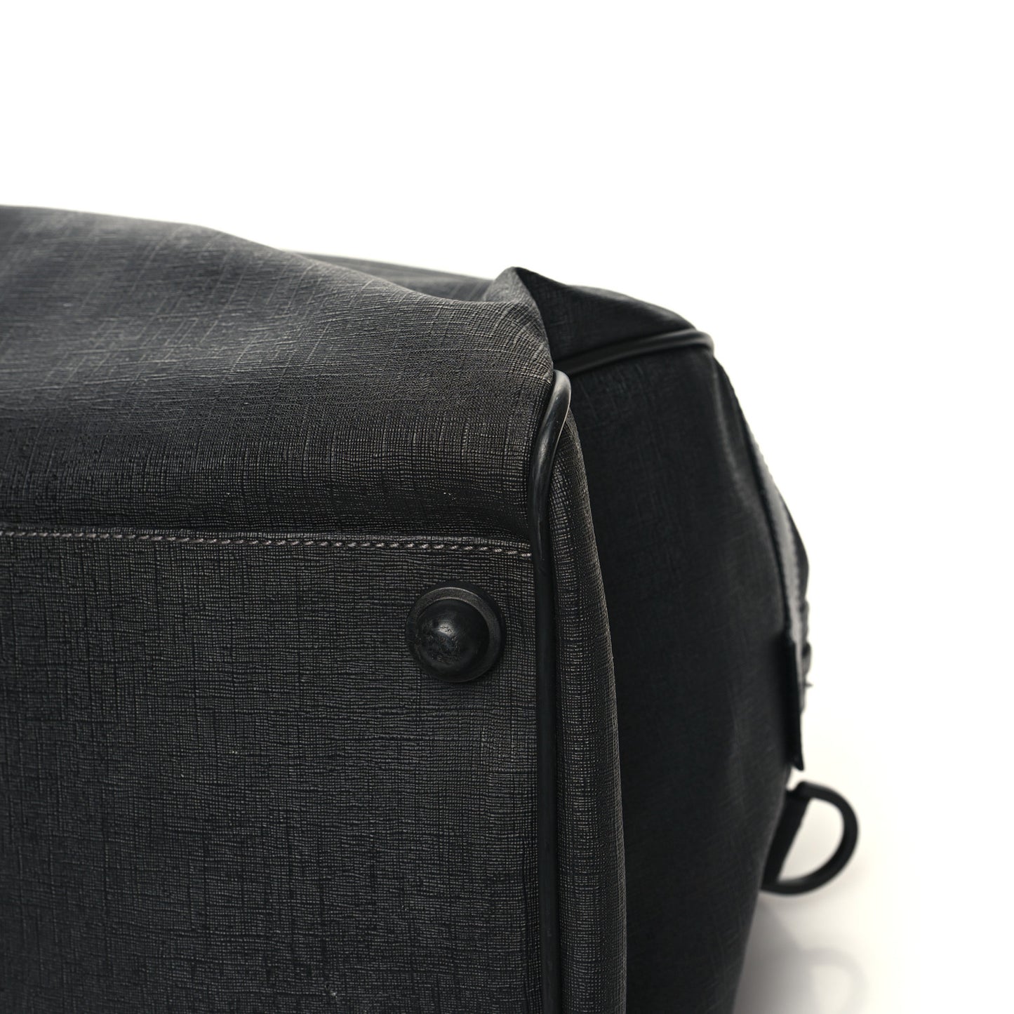 Coated Canvas Interlocking G Duffle Bag Black