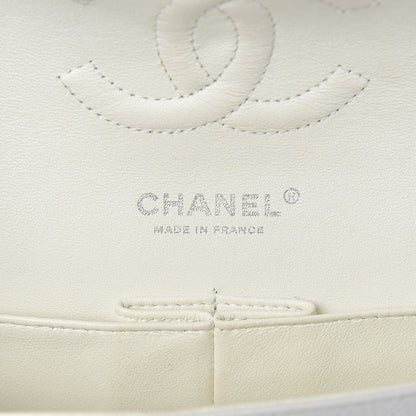 Chanel Caviar Quilted Medium Double Flap White 6 of 19