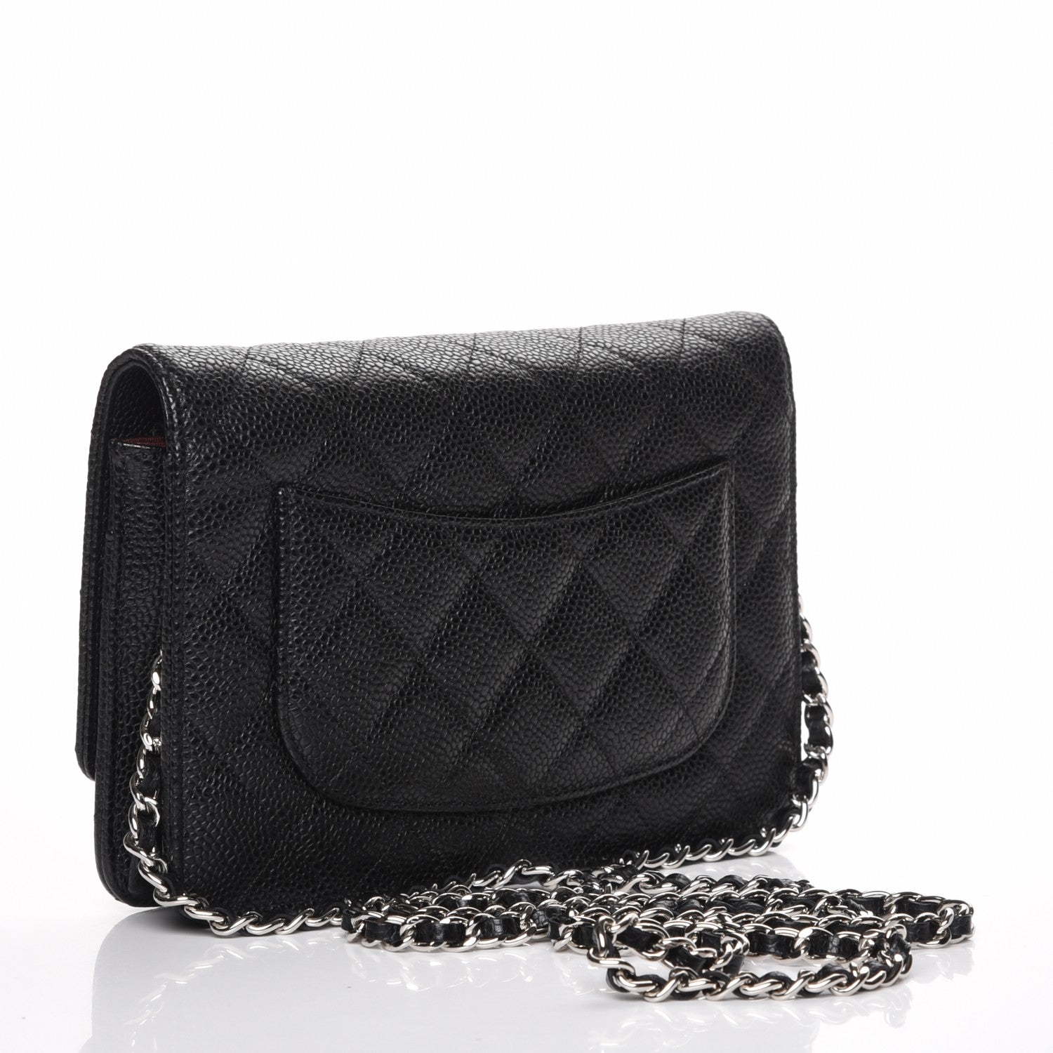 Chanel Caviar Quilted Wallet On Chain WOC Black 3 of 9