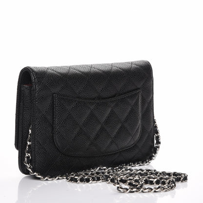 Chanel Caviar Quilted Wallet On Chain WOC Black 3 of 9