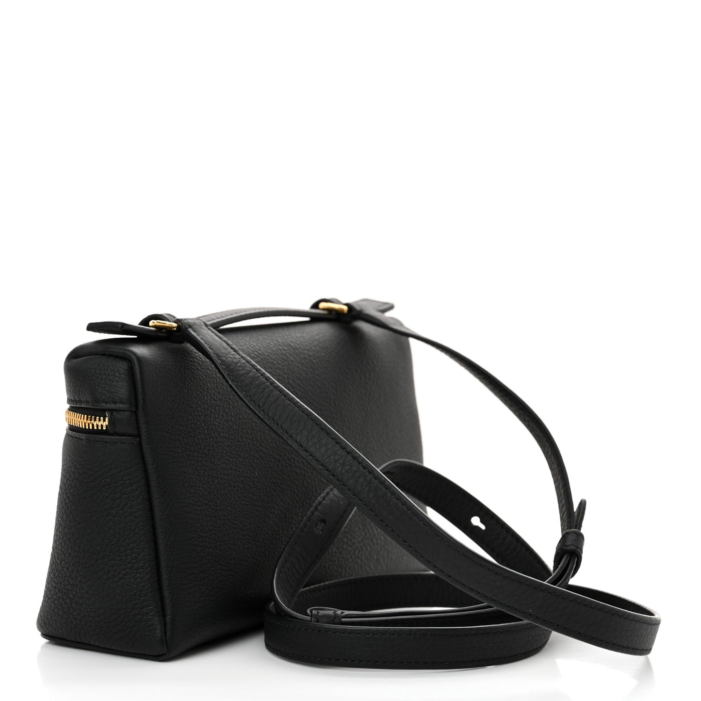 Grained Calfskin L19 Extra Pocket Pouch Black