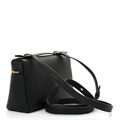 Loro Piana Grained Calfskin L19 Extra Pocket Pouch Black 3 of 10