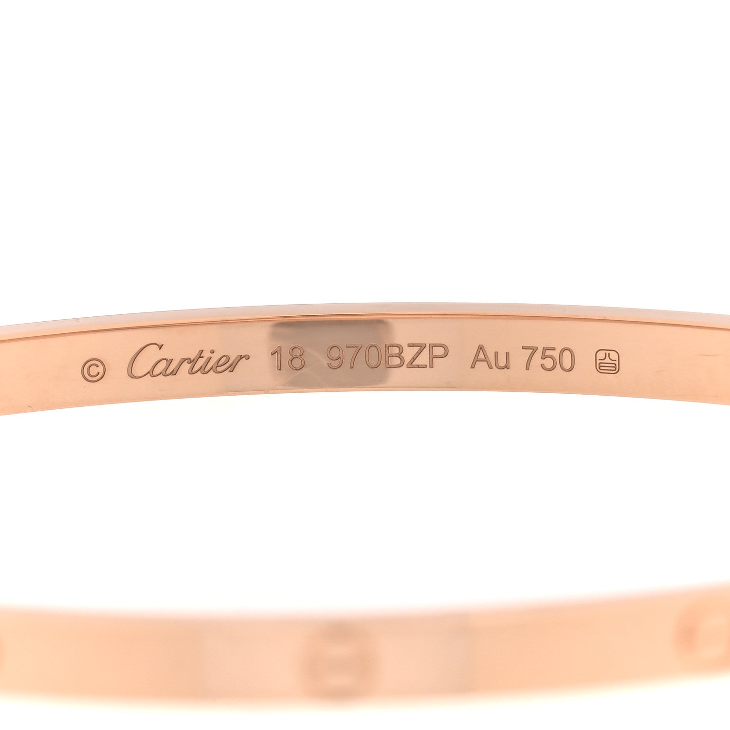 Cartier 18K Pink Gold Small LOVE Bracelet 18 3 of 5