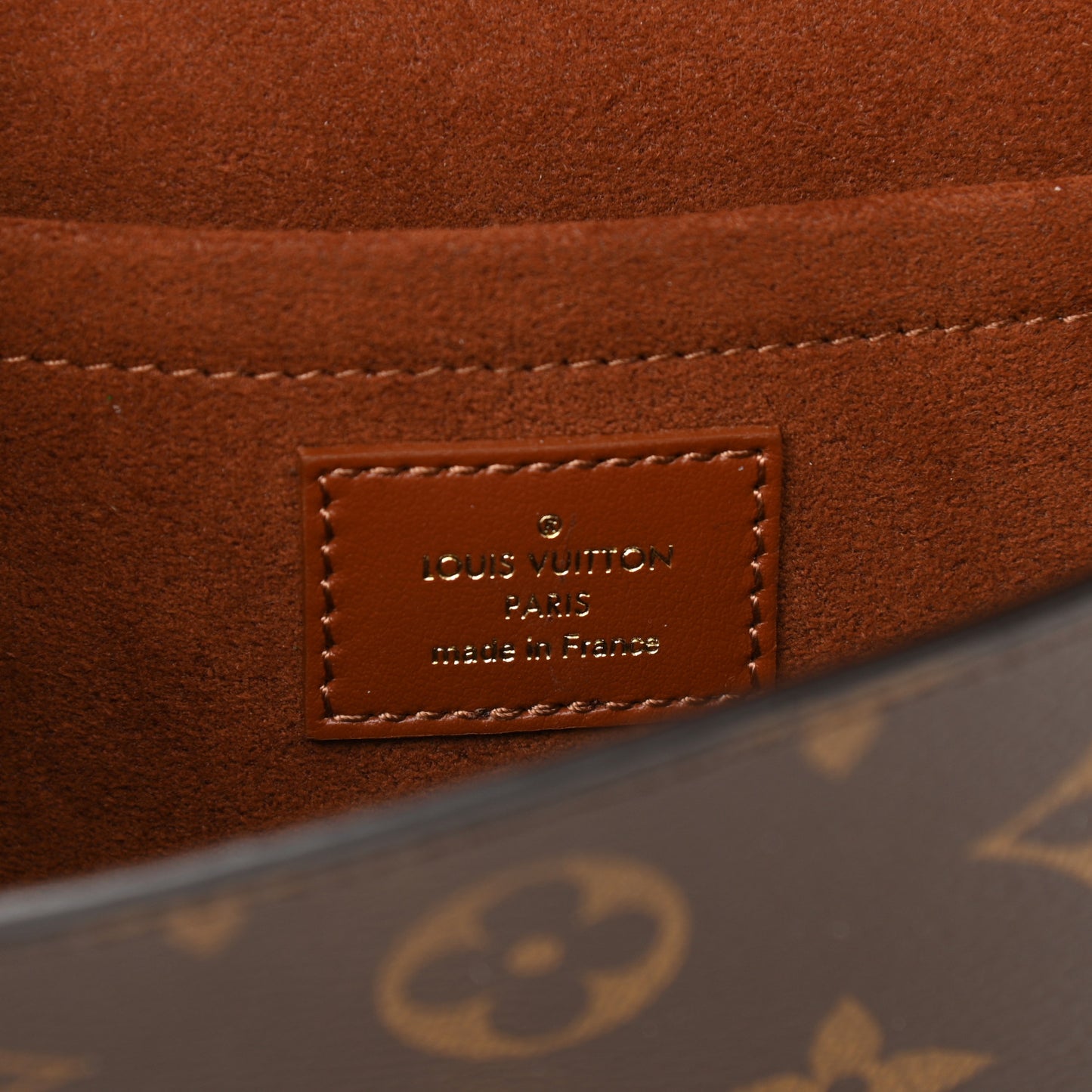 Monogram Padlock On Strap Caramel