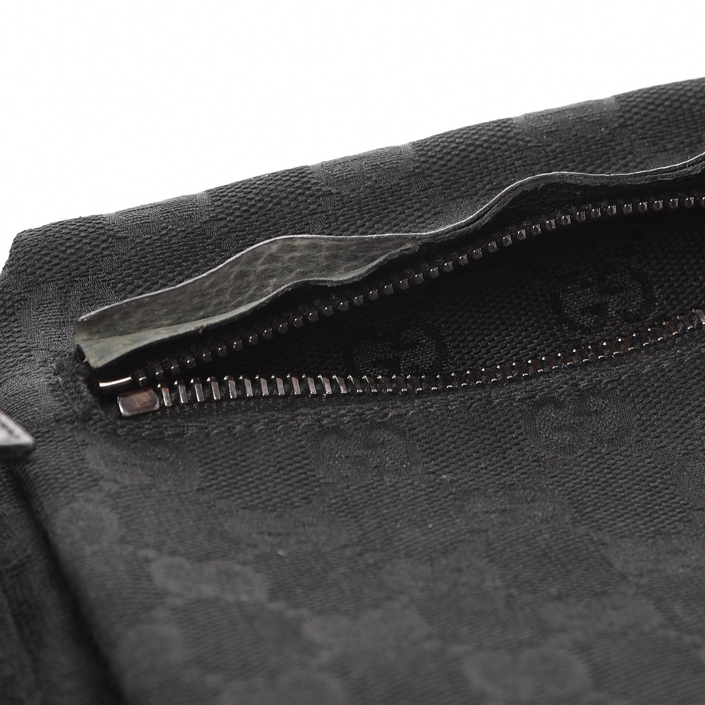 GG Monogram Double Pocket Belt Bag Black