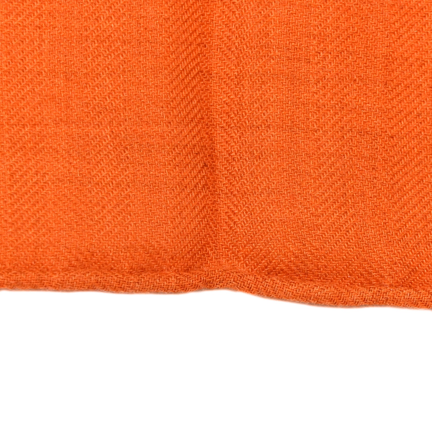 Hermes Cashmere Silk La Cite Cavaliere Shawl 140 Orange Naturel Brun 5 of 8