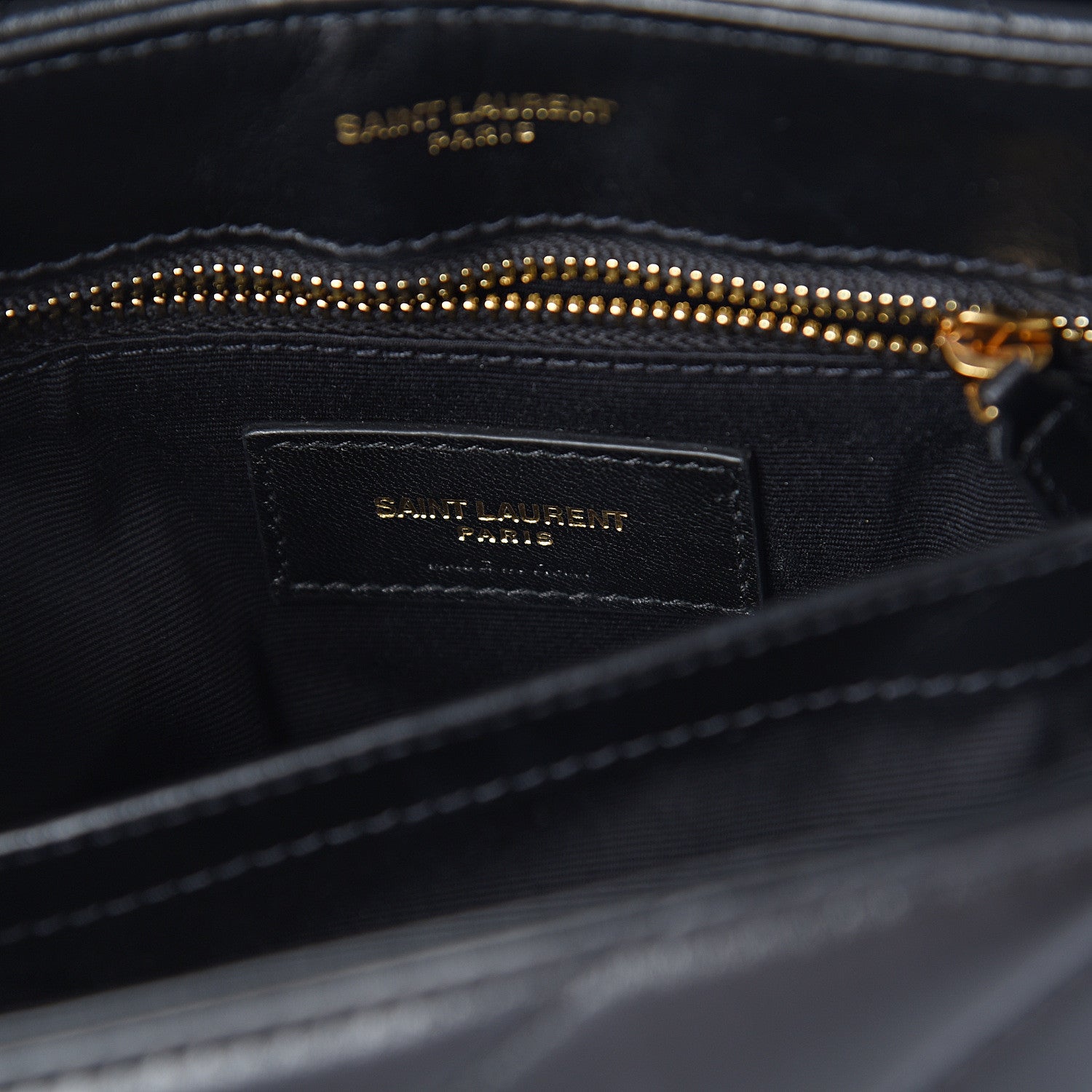 Saint Laurent Calfskin Y Quilted Monogram Toy Loulou Crossbody Bag Black 5 of 7