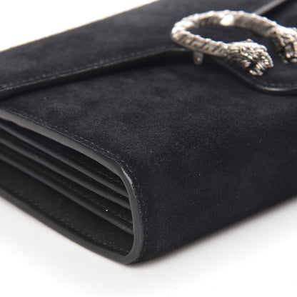 Gucci Suede Mini Dionysus Chain Wallet Black 5 of 8