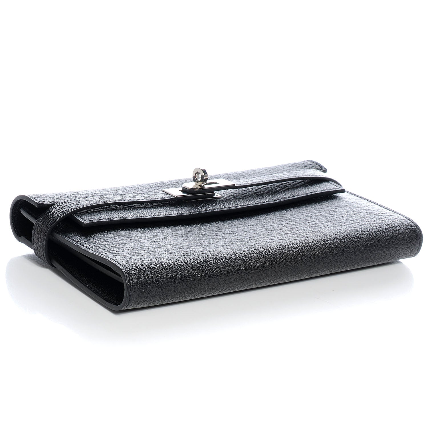 Hermes Chevre Kelly Longue Wallet Black 4 of 9