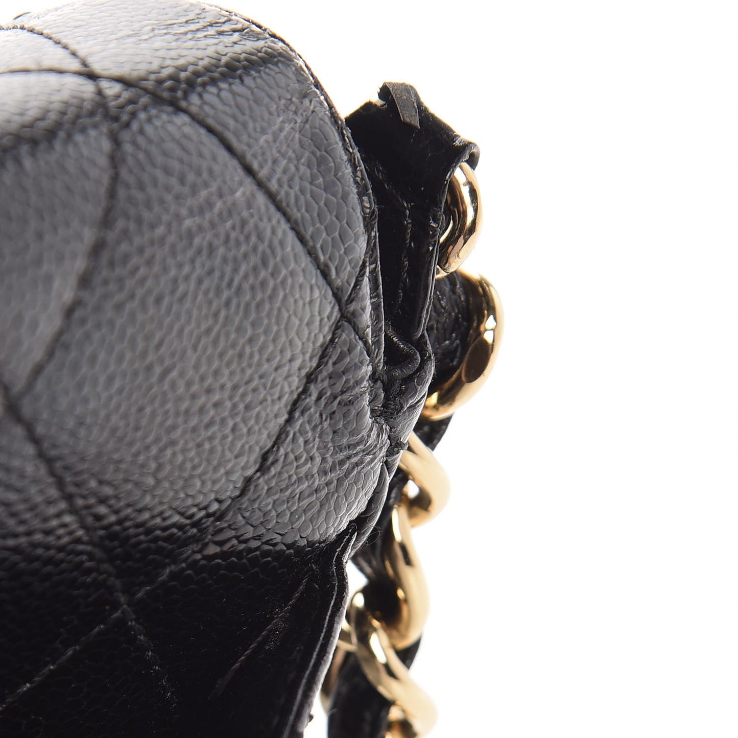 Caviar Quilted Medium Single Flap Black