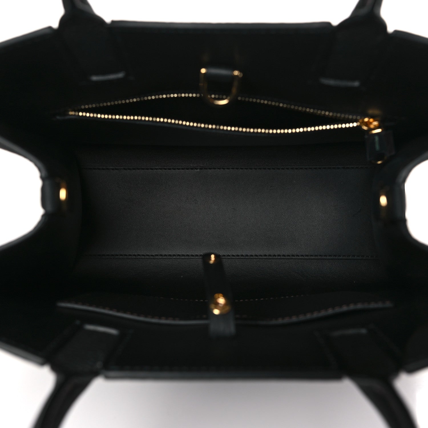 Burberry Grained Calfskin Small Frances Tote Black 5 of 8
