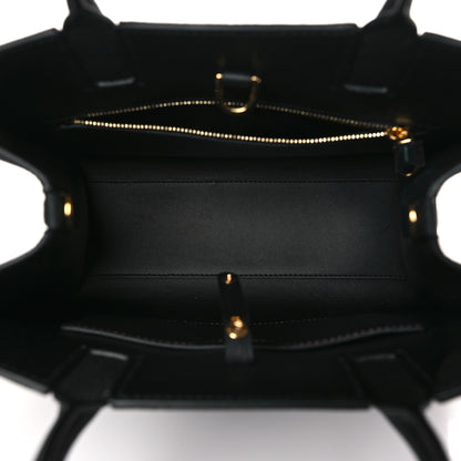 Burberry Grained Calfskin Small Frances Tote Black 5 of 8