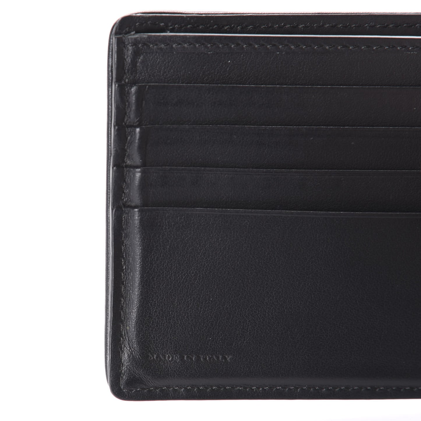 Calfskin 1983 Knight Check Bi-Fold Wallet Black