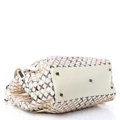 Burberry Patent Canvas Woven Nova Check Canterbury White 4 of 13