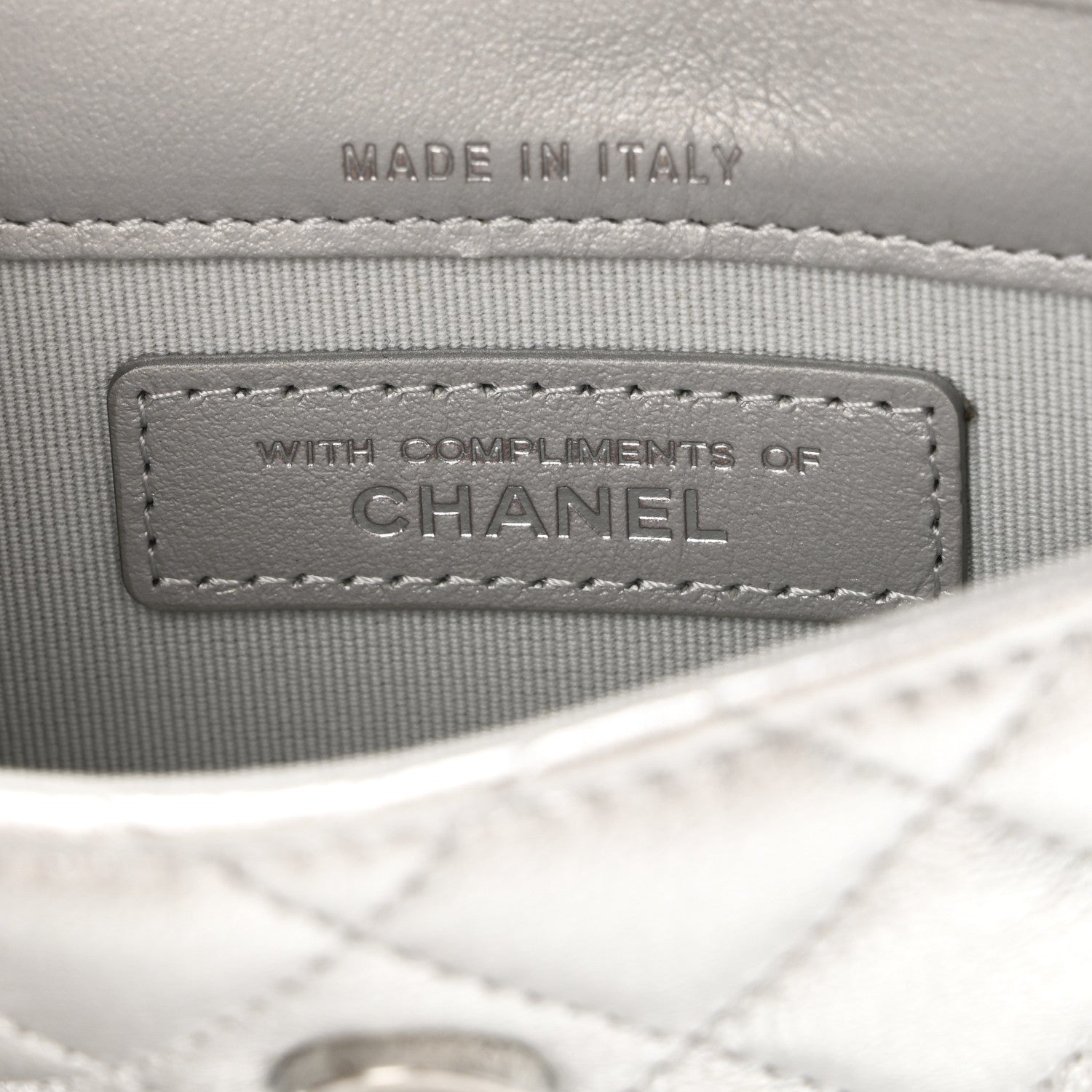 Chanel Metallic Lambskin Crystal Quilted Star Chain Belt Bag Silver 5 of 8