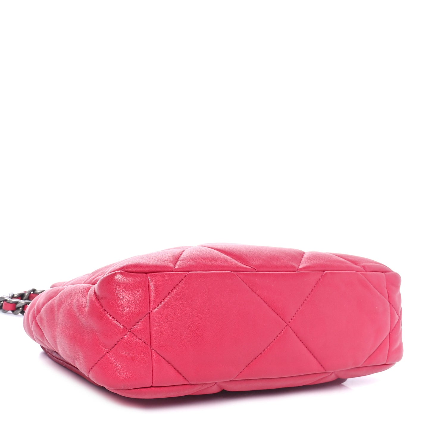 Lambskin Quilted Medium Chanel 19 Flap Dark Pink