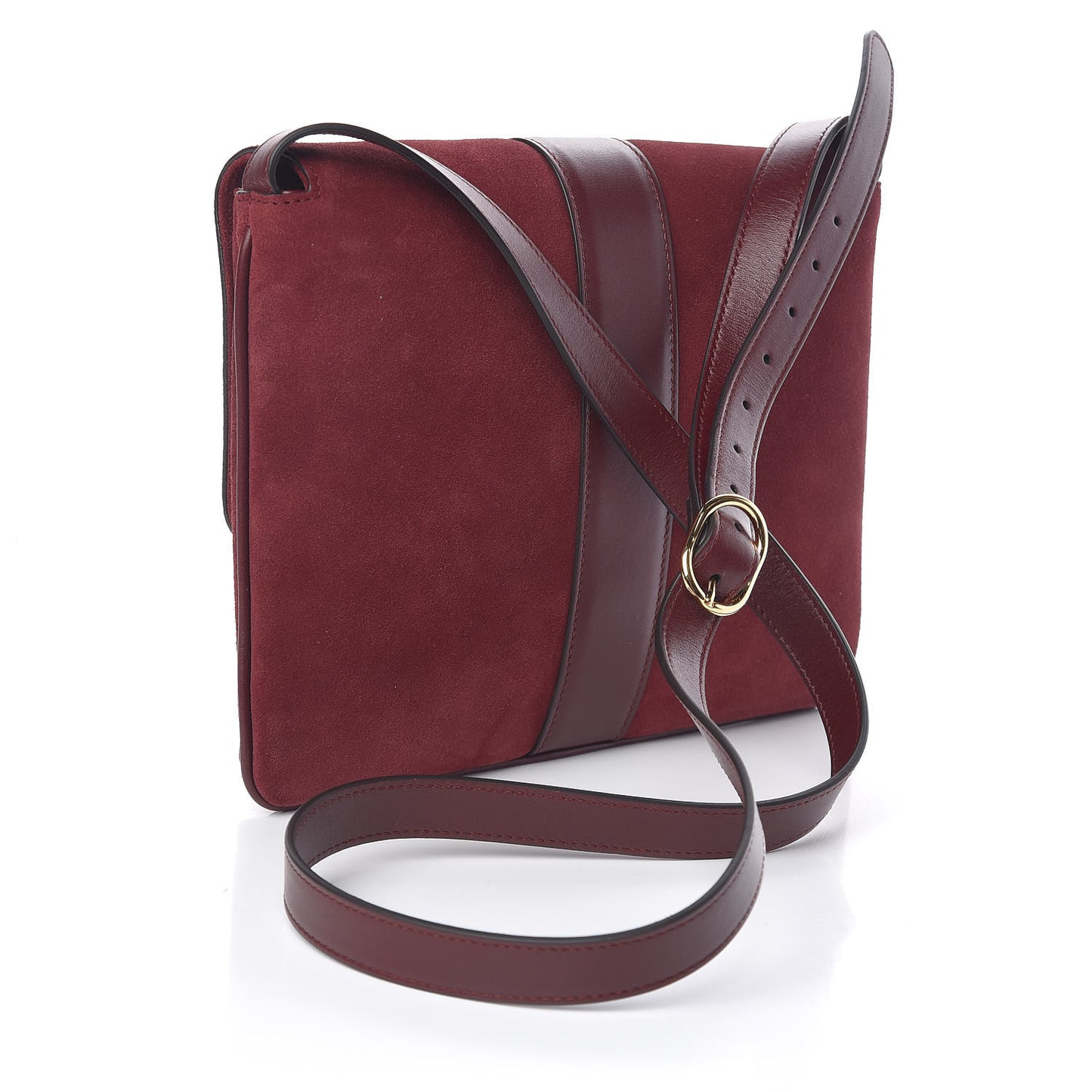 Suede Medium Arli Flap Shoulder Bag Vintage Bordeaux