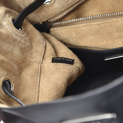 Prada Soft Calfskin Bucket Bag Black 7 of 11