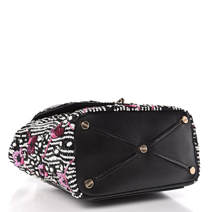 Valentino Garavani Sequin Calfskin Small Demilune Double Handle Satchel Multi 5 of 10