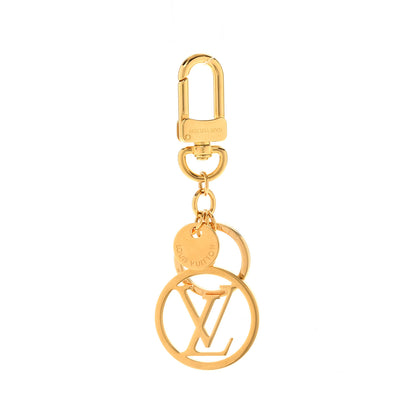 Louis Vuitton LV Circle Bag Charm Key Holder Gold 1 of 4