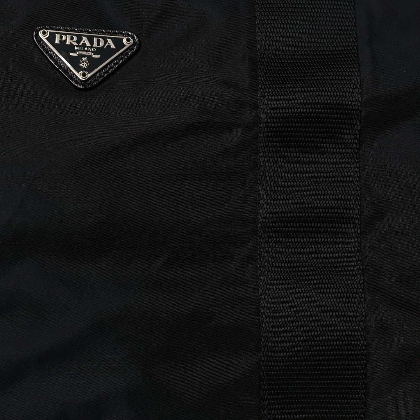 Tessuto Nylon Saffiano Viaggio Duffle Black