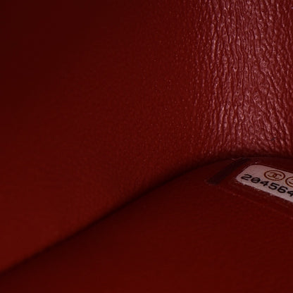 Chanel Lambskin Quilted Jumbo Double Flap Red 8 of 9